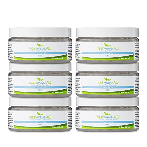 Fresh Wave IAQ Commercial Odor Eliminating Gel 8 Fl Oz Pack of 6 Odor Absorbers for Home Safer Odor Relief Natural PlantBased Odor Eliminator Replace Every 1560 Days